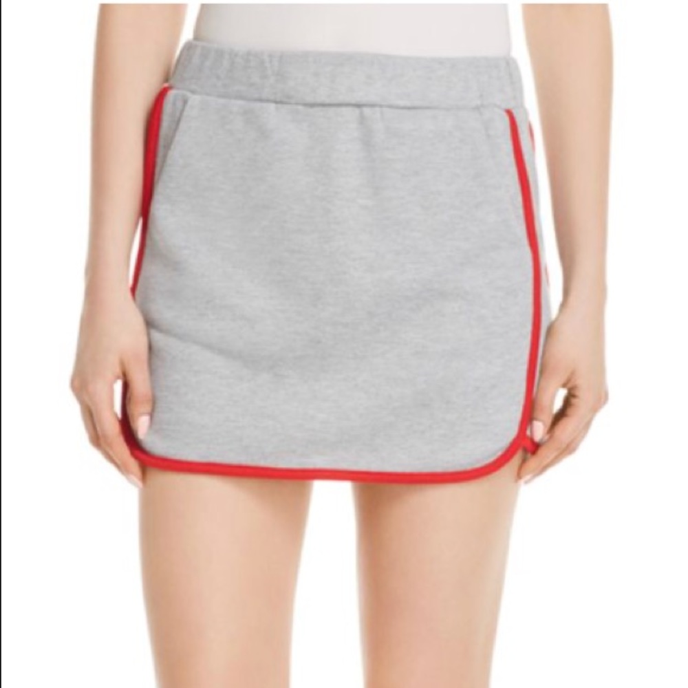 Honey punch French terry skirt